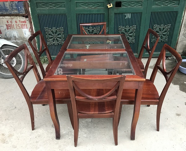 bộ bàn ghế ăn gỗ xoan đào 6 ghế_1