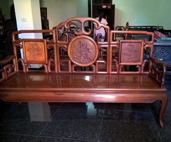 bộ bàn ghế minh móc gỗ hương 2