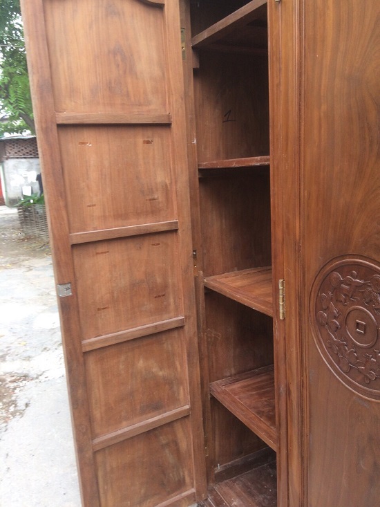 tủ quần áo gỗ gụ kt 220x210x62cm 1