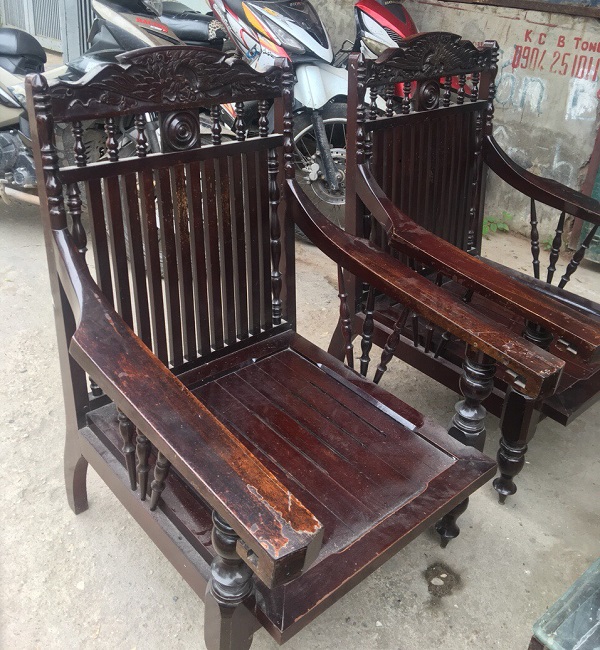 bộ sofa gỗ gụ ta đục rồng 3