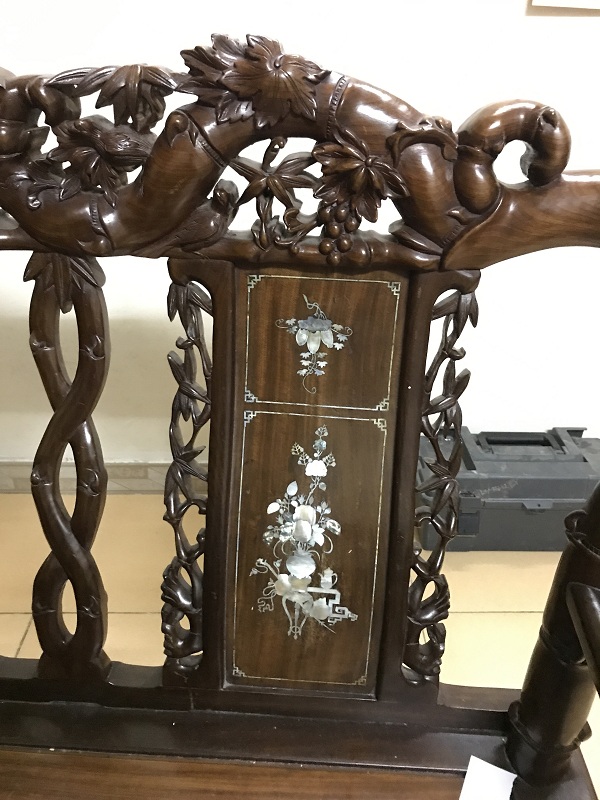 bộ bàn ghế quốc trúc gỗ gụ ta 2