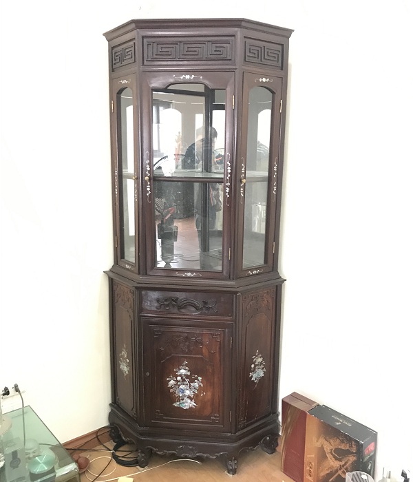 tủ góc gỗ gụ ta _1