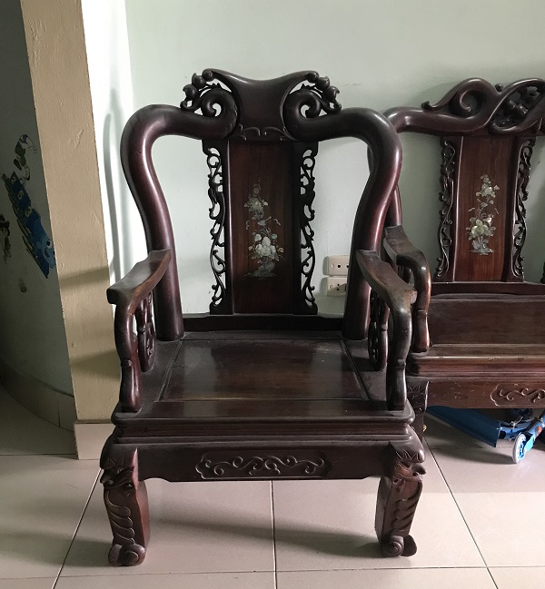 Bộ bàn ghế quốc đào gỗ gụ 6 món_2