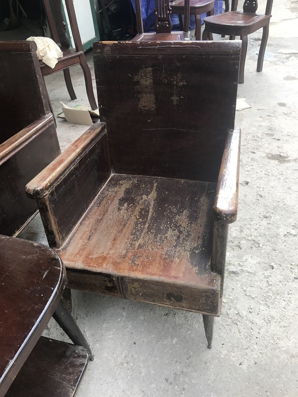 bộ bàn ghế salon thùng bao cấp 1