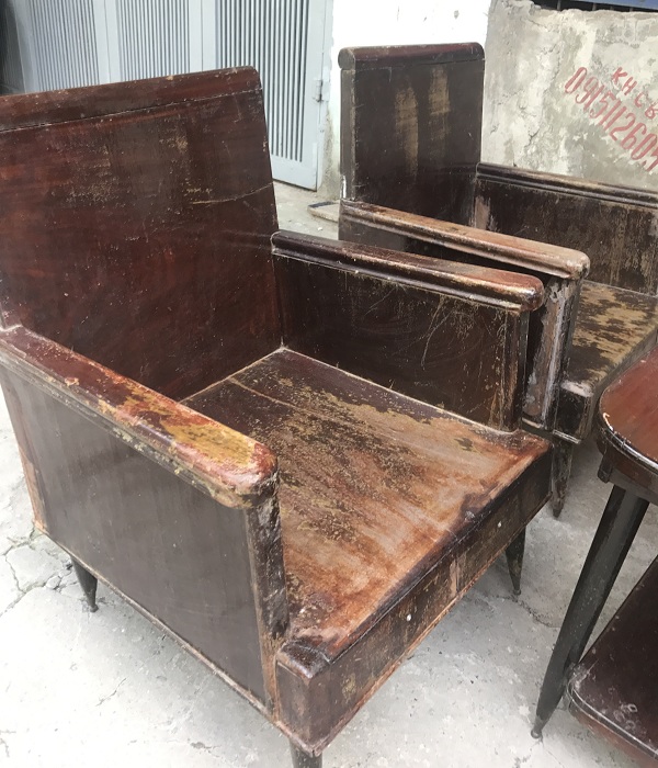 bộ bàn ghế salon thùng bao cấp 3