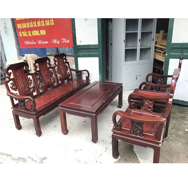 bộ bàn ghế như ý gỗ gụ_1