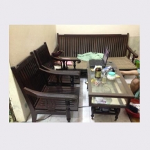 Bộ bàn ghế salon nan