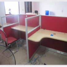 Bàn làm việc liền vách ngăn 6 ô