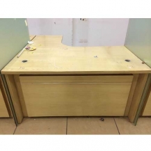 Bàn chữ L gỗ veneer mới 95%