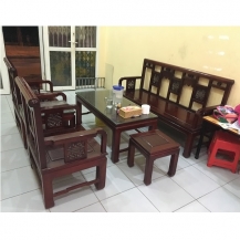 Bộ bàn ghế 6 món gỗ hương