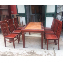 Bộ bàn ghế ăn gỗ xoan đào 6 ghế