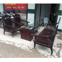 Bộ salon gỗ gụ ta đục rồng