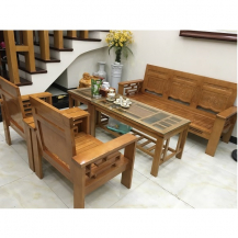 Bộ bàn ghế gỗ sồi mới 95% giá tốt