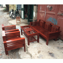 Bộ bàn ghế phòng khách gỗ xoan đào