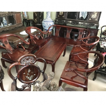 Bộ bàn ghế minh gỗ hương ta 8 món