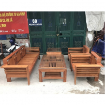 Bộ bàn ghế phòng khách gỗ xoan đào