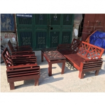 Bộ bàn ghế phòng khách gỗ tự nhiên