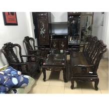 Bộ bàn ghế quốc trúc gỗ gụ ta 6 món