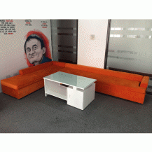 Bộ sofa nỉ góc mới 90%