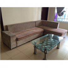 Bộ sofa nỉ góc cao cấp