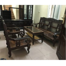 Bộ xalong tay quận gỗ lim Thanh Hoá