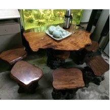 Bộ bàn ghế gốc cây gỗ hương