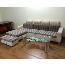 Bộ sofa nỉ chữ L cao cấp