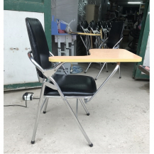 Thanh lý 18 ghế gấp liền bàn inox Hoà Phát