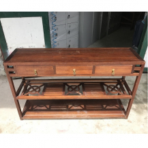 Kệ ngăn kéo gỗ gụ ta kt 120x72x35cm