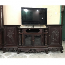 Kệ tivi gỗ gụ kích thưóc 195x50x90cm