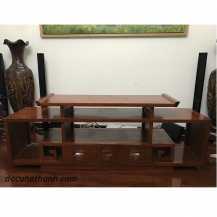 Kệ tivi gỗ hương đỏ Lào mẫu minh hiện đại