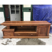 Kệ ti vi gỗ xoan đào kt 200x50x45cm