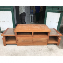 Kệ tivi gỗ xoan đào xịn hàng thiết kế kích thước 185x56x55cm