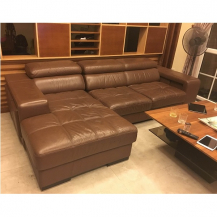 Bộ Sofa da thật nhập khẩu Italy mới 90 %