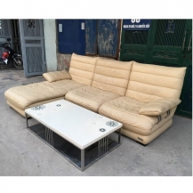 Bộ sofa da thật nhập khẩu thanh lý
