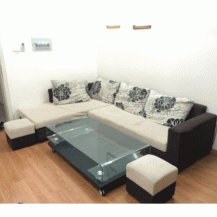 Bộ sofa nỉ nhập khẩu mới 90%