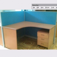 Thanh lý bàn văn phòng chữ L liền vách ngăn