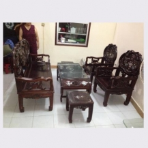 Bộ bàn ghế Khánh gỗ gụ