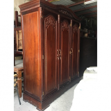 Tủ quần áo gỗ gụ 3 buồng