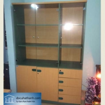 Tủ tài liệu Hoà Phát màu vàng xanh