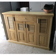 Tủ giầy gỗ sồi nga kt 120x89x35cm