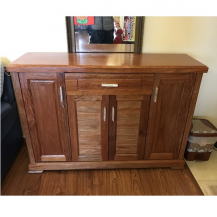 Tủ giầy gỗ xoan đào kt 125x89x35cm