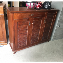 Tủ giầy gỗ xoan kt 120x100x35cm