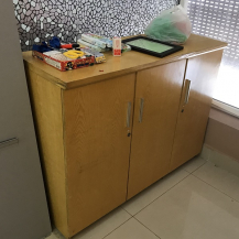 Tủ kệ gỗ veneer kt 120x91x42cm