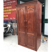 Tủ quần áo 2 cánh gỗ xoan đào kt 100x20x60cm hàng đặt đóng