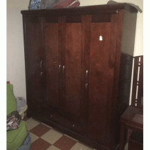 Tủ quần áo 4 buồng gỗ gội