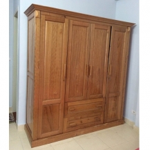 Tủ quần áo 4 buồng gỗ xoan