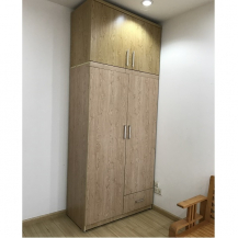 Tủ quần áo gỗ công nghiêp 2 cục kích thước 125x260cm