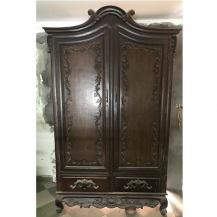 Tủ quần áo gỗ gụ ta 2 cánh kích thước 130x220x60cm