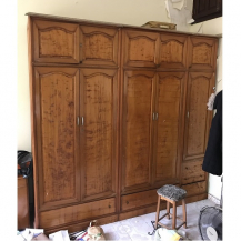 Tủ quần áo gỗ pơmu kt 240x235x60cm hàng đặt